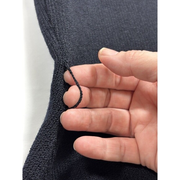 St John Collection by Marie Gray Cardigan Black 12 Ruffle Knit Tie Front - Picture 10 of 11